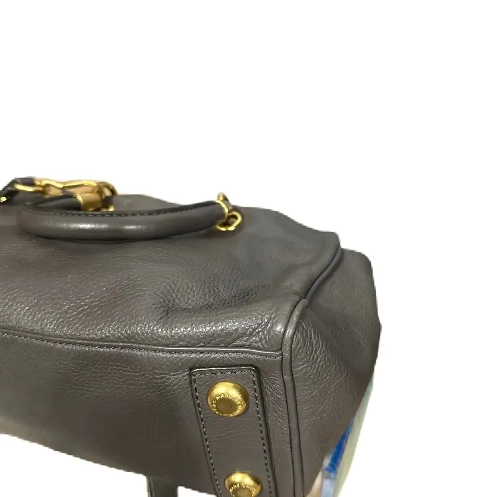Excellent Marc by Marc Jacobs Too Hot to‎ Handle Shopper Gray Leather Bag